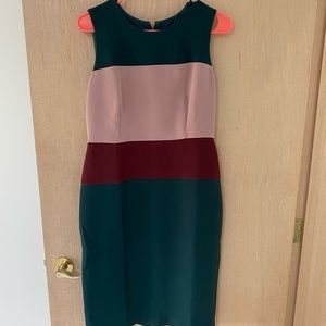 Color block sheath dress